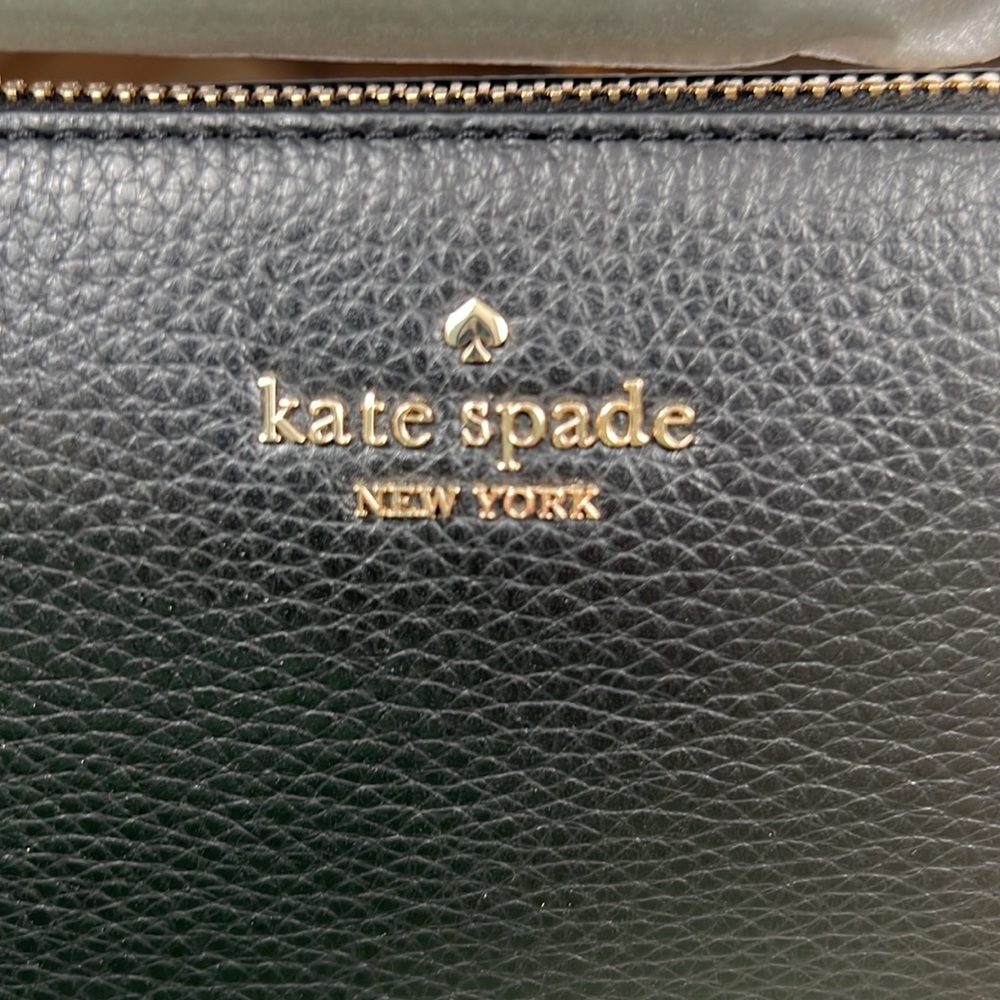 Kate Spade‎ Leila Triple Gusset Crossbody Bag in Black wkr00448 NEW/NWT - Picture 4 of 11
